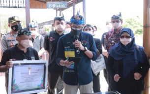 Menparekraf Sandiaga Minta Desa Wisata Kampung Blekok Situbondo Tingkatkan Kualitas Pelayanan