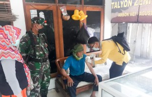 Babinsa Kalitidu Bojonegoro Bersama Tiga Pilar Lakukan Vaksin Bersama Disabilitas Serta ODGJ