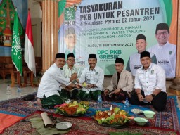 PKB Gresik Gelar Tasyakuran Terbitnya Perpres Pendanaan Pesantren
