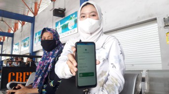 Antisipasi Penyebaran Covid - 19, Terminal Gayatri Ujicobakan Aplikasi Peduli Lindungi