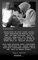Innalillahi, Ibu Bupati Sugiri Meninggal Dunia