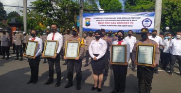 Polres Kediri Kota Terima Penghargaan Dari Kornas TRCPPA