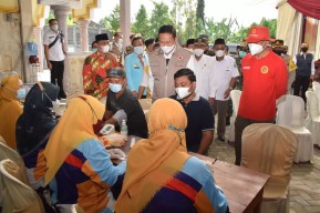 Dukung Tercapainya Target Herd Immunity, BIN Jatim Bantu Vaksinasi di Lamongan