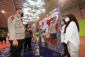 Salurkan Aspirasi Pecinta Seni, Polda Jawa Timur Gelar Bhayangkara Mural Festival 2021