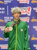 Atlet Cabor Taekwondo Asal Gresik Sabet Perak di PON XX Papua
