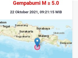 Gempa 5,3 SR di Malang Terasa Hingga Tulungagung, Warga Panik