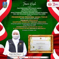 Selamat!! Pemprov Jatim Raih Penghargaan Proklim 2021 dari KLHK