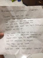 Maling Nyeleneh, Sebagian Barang Dikembalikan Hingga Tulis Surat Wasiat : Nanti Saya Kembalikan