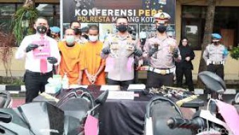 Dua Maling Motor Ditangkap, Satu Dilumpuhkan Karena Melawan