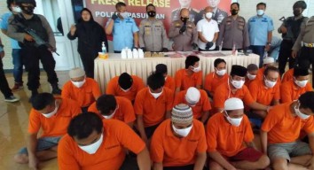 Operasi Tumpas Semeru, Polres Pasuruan Ungkap 16 Kasus Tangkap 19 Pelaku