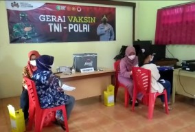 Kejar Target Herd Immunity, Polres Tulungagung Kebut Pelaksanaan Vaksinasi