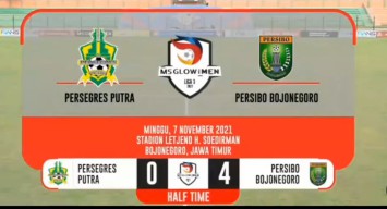 Di Babak Pertama, Kapten Persibo Cetakkan Hatrick, Persibo Unggul 4-0