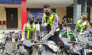 Tiga Motor di Ponorogo Terjaring Razia Polisi Gunakan STNK Palsu