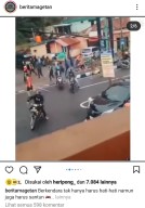 Bikin Bising, Rombongan Geng Motor Kenalpot Brong Dihadang Warga Magetan