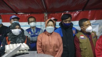 Mensos Risma Bakal Siapkan Lumbung Sosial Bencana La Nina