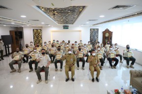 Kedisiplinan dan Keaktifan Satpol PP Bojonegoro Diganjar Penghargaan Mendagri