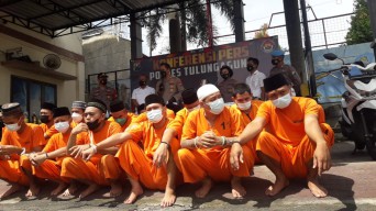 Polres Tulungagung Pamer 38 Tersangka Penyalahgunaan Narkotika yang Diringkus 3 Bulan Terakhir