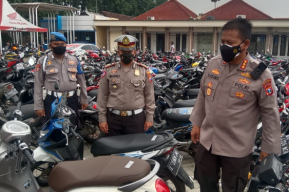Razia Balap Liar di Sidoarjo, 203 Motor dan 279 Remaja Diangkut Polisi
