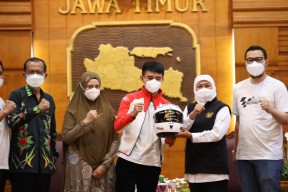 Jelang Tanding Moto3, Mario Aji Pembalap Asal Magetan Dipanggil Gubernur Khofifah