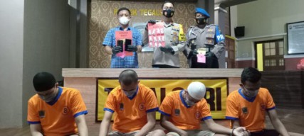 Empat Pengedar Ineks Diringkus Polsek Tegalsari