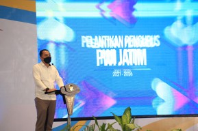 Hadiri Pelantikan PWI Jatim, Ini Pesan Wali Kota Eri