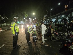 Sat Lantas Polres Gresik Amankan 20 Kendaraan Motor Knalpot Brong