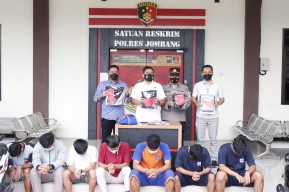 Tujuh Pelaku Pengeroyokan di Alun Alun Jombang Diringkus Polisi