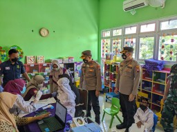 Vaksinasi Merdeka Anak Polres Gresik Sasar Pelajar TK