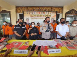 Tangkapan Selama Satu Bulan, Polres Madiun Kota Gulung 10 Tersangka