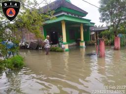 Kali Lamong Meluap, Lima Desa di Gresik Banjir Lagi