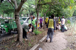 Cegah PKL di TPI Sidoarjo Balik Kucing, DLHK Garap Taman Fasum