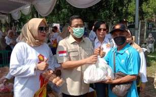 Jelang HUT ke-16, Gerindra Gelar Bazar UMKM dan Sembako Murah di Sidoarjo