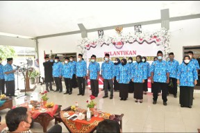 Pengukuhan Pengurus PPDI, Bupati YES : Ayo Berperan Aktif Sebarkan Informasi Positif Kepada Masyarakat