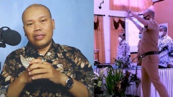 Viral, Dirigen Lagu Indonesia Raya Dengan Penuh Semangat Ini Ternyata Orang Magetan