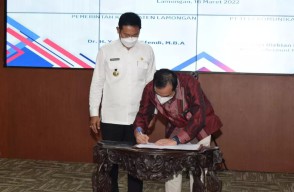Wujudkan Digitalisasi Lebih Baik, Pemkab Lamongan Tandatangani Kesepakatan dengan Telkom