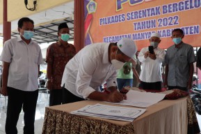 Calon Kades Se-Kecamatan Manyar Gresik Deklarasi Siap Kalah Siap Menang