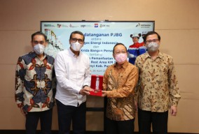 Dukung Arus Mudik, Subholding Gas Pertamina Salurkan Gaslink di Rest Area 72A