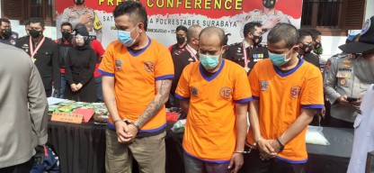 Peredaran Narkoba di Surabaya Masih Tinggi, 43 Kilogram Sabu Diamankan dalam Dua Bulan