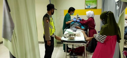 Dua Sepeda Motor Alami Kecelakaan, 2 Luka Berat dan 1 Luka Ringan