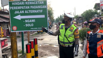 Polres Bojonegoro Gelar Simulasi Rekayasa Lalu Lintas Saat Lebaran