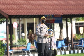 Pimpin Apel Konsolidasi, Kapolres Jombang Berikan Wejangan Saling Memaafkan