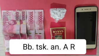 Satresnarkoba Polres Nganjuk Tangkap Pria Saat Kedapatan Transaksi Pil Koplo