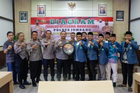Ciptakan Kamtibmas, Polres Jombang Ajak Sinergi Mahasiswa dan Organisasi