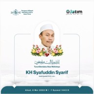 Katib Syuriah PWNU Jatim Kiai Syafrudin Syarif Wafat