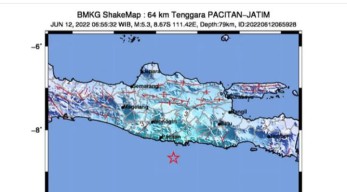 GEMPA BUMI... Terasa di Laut Pacitan Hingga Tulungagung