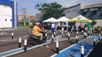 Perkuat Sinergitas, MPM Honda Jatim Edukasi #Cari Aman Berlalu Lintas di Colombo