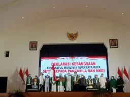 Kelompok Khilafatul Muslimin di Surabaya Raya Deklarasi Kebangsaan Setia pada Pancasila dan NKRI