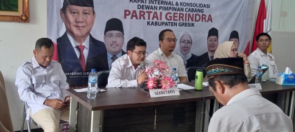 Gerindra Gresik Tunjuk Septrianto Maulana Sebagai Ketua Bappilu, Target Raup 12 Kursi Legislatif