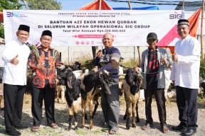 Idul Adha Momen Berbagi, SIG Berikan 423 Hewan Kurban untuk Masyarakat