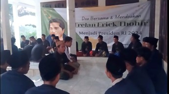 Deklarasi Erick Thohir Maju Pilpres 2024, Masyarakat Bangkalan Gelar Doa Bersama